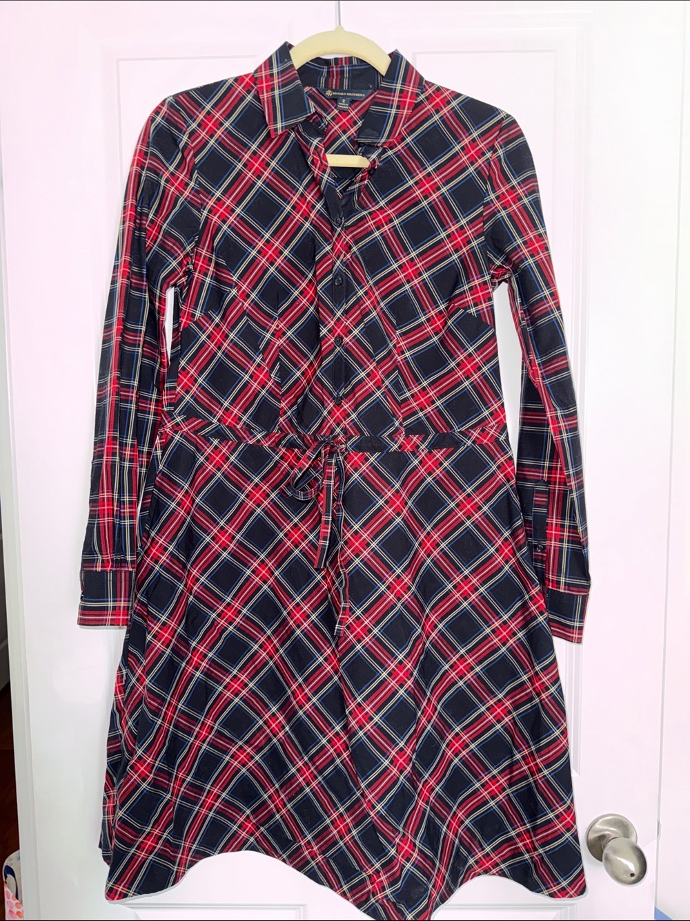Brooks Brothers plaid shirt dress